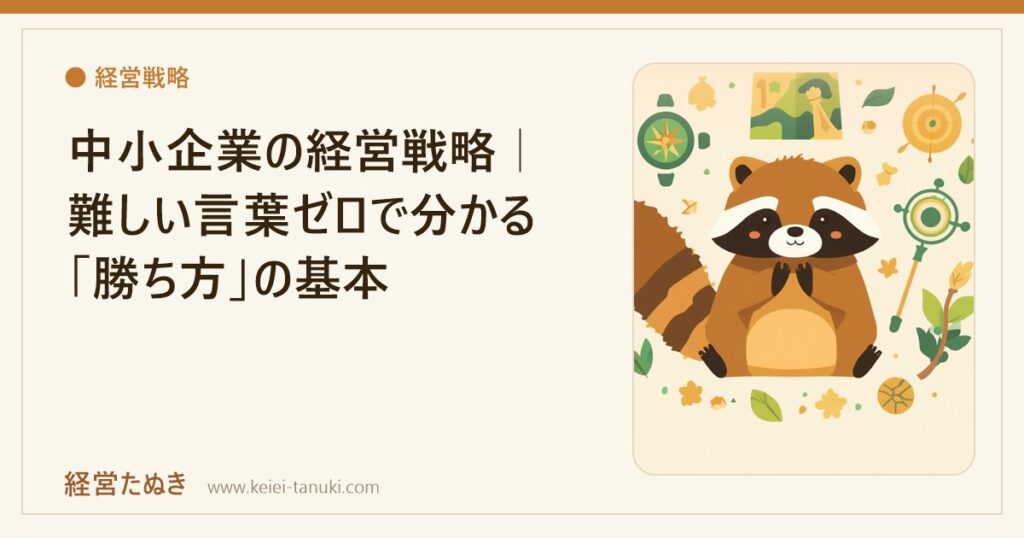 中小企業の経営戦略｜難しい言葉ゼロで分かる「勝ち方」の基本