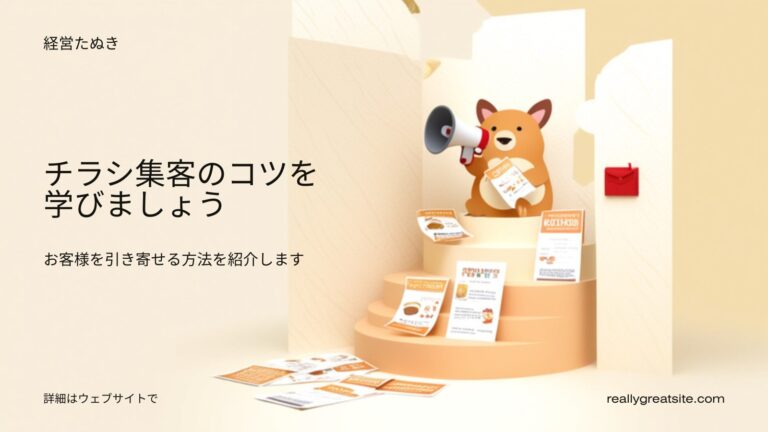 チラシ集客のコツ｜反応率が上がる作り方とまき方