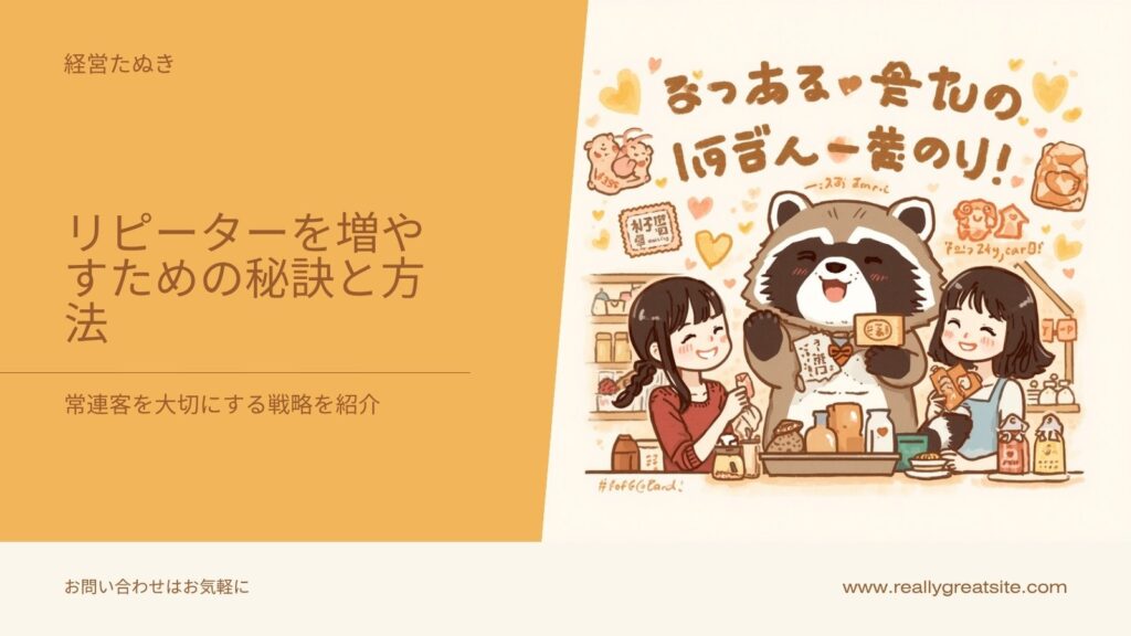 リピーターが増えない店の共通点｜“2回目”を生む仕組みづくり
