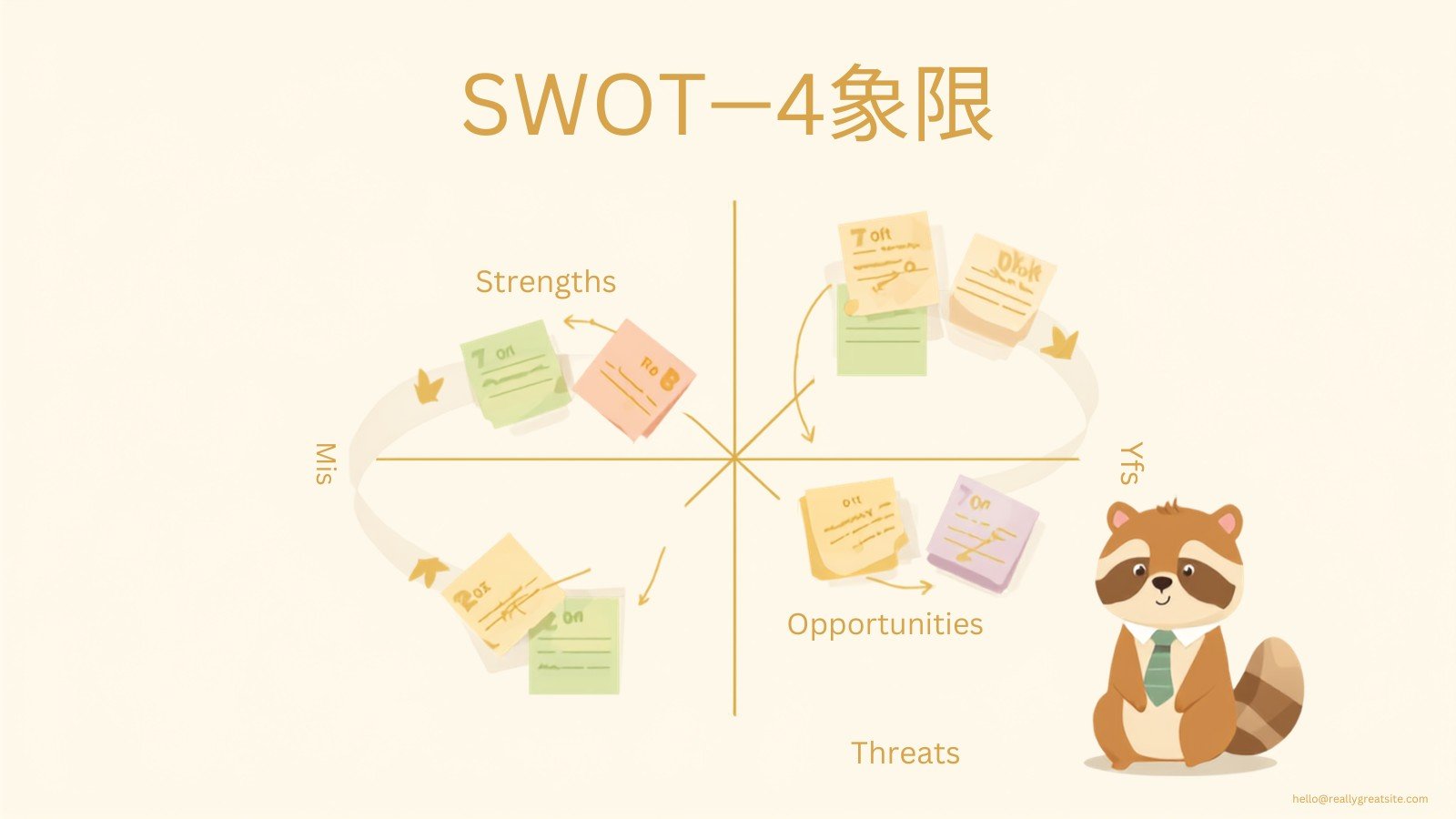 SWOT分析のやり方|自社の強みと弱みを見つける4つの視点 図解1